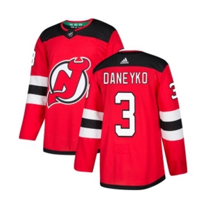 Youth New Jersey Devils #3 Ken Daneyko Authentic Red Home Hockey Jersey