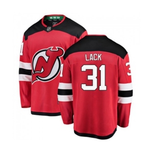 Youth New Jersey Devils #31 Eddie Lack Fanatics Branded Red Home Breakaway Hockey Jersey