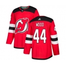 Youth New Jersey Devils #44 Miles Wood Authentic Red Home Hockey Jersey