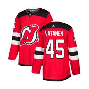 Youth New Jersey Devils #45 Sami Vatanen Authentic Red Home Hockey Jersey