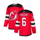 Youth New Jersey Devils #6 Andy Greene Authentic Red Home Hockey Jersey