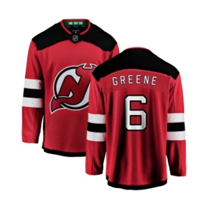 Youth New Jersey Devils #6 Andy Greene Fanatics Branded Red Home Breakaway Hockey Jersey