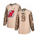 Youth New Jersey Devils #9 Taylor Hall Authentic Camo Veterans Day Practice Hockey Jersey