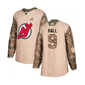 Youth New Jersey Devils #9 Taylor Hall Authentic Camo Veterans Day Practice Hockey Jersey