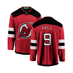 Youth New Jersey Devils #9 Taylor Hall Fanatics Branded Red Home Breakaway Hockey Jersey