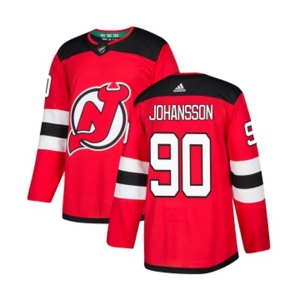 Youth New Jersey Devils #90 Marcus Johansson Authentic Red Home Hockey Jersey