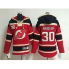 youth nhl jerseys new jersey devils #30 brodeur red[pullover hooded sweatshirt]