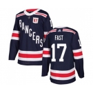 Adidas New York Rangers #17 Jesper Fast Authentic Navy Blue 2018 Winter Classic NHL Jersey