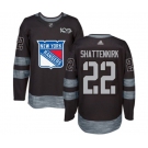 Adidas New York Rangers #22 Kevin Shattenkirk Authentic Black 1917-2017 100th Anniversary NHL Jersey