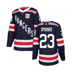 Adidas New York Rangers #23 Ryan Spooner Authentic Navy Blue 2018 Winter Classic NHL Jersey