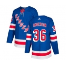 Adidas New York Rangers #36 Glenn Anderson Premier Royal Blue Home NHL Jersey