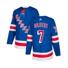 Adidas New York Rangers #7 Rod Gilbert Premier Royal Blue Home NHL Jersey