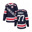 Adidas New York Rangers #77 Anthony DeAngelo Authentic Navy Blue 2018 Winter Classic NHL Jersey