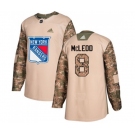 Adidas New York Rangers #8 Cody McLeod Authentic Camo Veterans Day Practice NHL Jersey