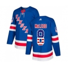 Adidas New York Rangers #8 Cody McLeod Authentic Royal Blue USA Flag Fashion NHL Jersey