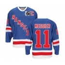 CCM New York Rangers #11 Mark Messier Authentic Royal Blue 75TH Throwback NHL Jersey