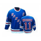 CCM New York Rangers #11 Mark Messier Authentic Royal Blue Throwback NHL Jersey