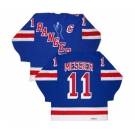 CCM New York Rangers #11 Mark Messier Premier Royal Blue New Throwback NHL Jersey