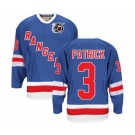 CCM New York Rangers #3 James Patrick Authentic Royal Blue 75TH Throwback NHL Jersey