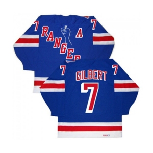 CCM New York Rangers #7 Rod Gilbert Premier Royal Blue New Throwback NHL Jersey