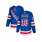 Men Adidas New York Rangers #10 J.T. Miller Royal Blue Home Authentic Stitched NHL Jersey