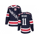 Men Adidas New York Rangers #11 Mark Messier Navy Blue Authentic 2018 Winter Classic Stitched NHL Jersey