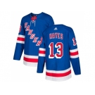 Men Adidas New York Rangers #13 Kevin Hayes Royal Blue Home Authentic Stitched NHL Jersey