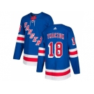 Men Adidas New York Rangers #18 Walt Tkaczuk Royal Blue Home Authentic Stitched NHL Jersey