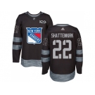 Men Adidas New York Rangers #22 Kevin Shattenkirk Black 1917-2017 100th Anniversary Stitched NHL Jersey