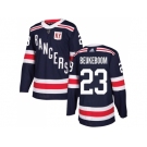 Men Adidas New York Rangers #23 Jeff Beukeboom Navy Blue Authentic 2018 Winter Classic Stitched NHL Jersey