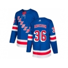 Men Adidas New York Rangers #36 Glenn Anderson Royal Blue Home Authentic Stitched NHL Jersey