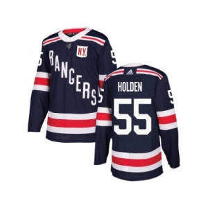 Men Adidas New York Rangers #55 Nick Holden Navy Blue Authentic 2018 Winter Classic Stitched NHL Jersey
