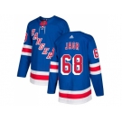 Men Adidas New York Rangers #68 Jaromir Jagr Royal Blue Home Authentic Stitched NHL Jersey