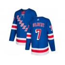 Men Adidas New York Rangers #7 Rod Gilbert Royal Blue Home Authentic Stitched NHL Jersey