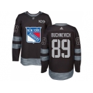 Men Adidas New York Rangers #89 Pavel Buchnevich Black 1917-2017 100th Anniversary Stitched NHL Jersey