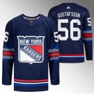 Men New York Rangers #56 Erik Gustafsson Navy Stitched Jersey