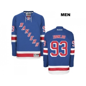 Men New York Rangers #93 mika zibanejad Blue Stitched NHL Jersey