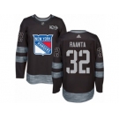 Men's Adidas New York Rangers #32 Antti Raanta Authentic Black 1917-2017 100th Anniversary NHL Jersey