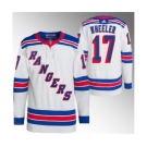 Men's New York Rangers #17 Blake Wheeler White Stitched Jersey