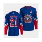 Men's New York Rangers #21 Barclay Goodrow Blue 2022 Reverse Retro Stitched Jersey