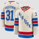 Men's New York Rangers #31 Igor Shesterkin Cream 2026 Winter Classic Stitched Hockey Jersey