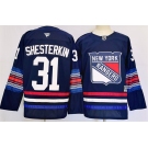 Men's New York Rangers #31 Igor Shesterkin Navy 2024-25 Stitched Jersey