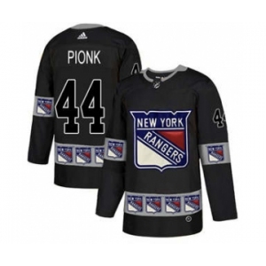 Men's New York Rangers #44 Neal Pionk Royal Blue Home USA Flag Stitched Hockey Jersey