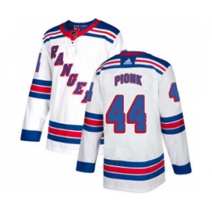 Men's New York Rangers #44 Neal Pionk White Road Stitched Hockey Jersey