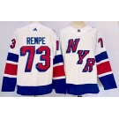 Men's New York Rangers #73 Matt Rempe White 2024 Stadi