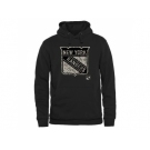 Men's New York Rangers Black Rink Warrior Pullover Hoodie