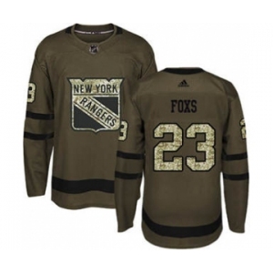 Men's Rangers #23 Adam Foxs Green Salute to Service Stitched Hockey Jersey