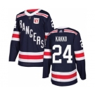 Men's Rangers #24 Kaapo Kakko Navy Blue Authentic 2018 Winter Classic Stitched Hockey Jersey