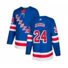 Men's Rangers #24 Kaapo Kakko Royal Blue Home Authentic Stitched Hockey Jersey