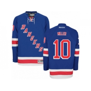 Men's Reebok New York Rangers #10 J.T. Miller Premier Royal Blue Home NHL Jersey